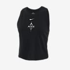 Las Vegas Aces Women's Nike WNBA Cropped Tank Top - Black