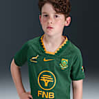 Springboks 2025/26 Stadium Home Older Kids' Nike Rugby Home Replica Top