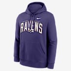 Baltimore Ravens Club Men's Nike NFL Pullover Hoodie - Purple