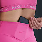 Shorts de ciclismo de tiro alto de 20 cm sin costura frontal para mujer Nike Universa