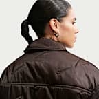 ナイキ スポーツウェア スウッシュ シリーズ ウィメンズ オーバーサイズド キルテッド シャツ ジャケット