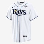 Drew Rasmussen Tampa Bay Rays 2026 World Series Participant Men's Nike MLB Replica Jersey - White