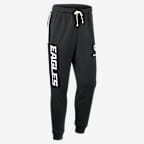 Philadelphia Eagles Ground Game Sideline Men's Nike Dri-FIT NFL Taper Pants - Black
