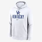 Kentucky Wildcats Primetime Club Campus Men's Nike College Pullover Hoodie - White