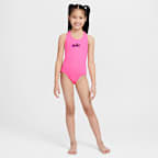 Traje de baño de una pieza con diseño de espalda en U para niñas talla grande Nike Swim