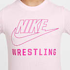 Playera de lucha para niños talla grande Nike Swoosh