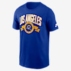 Los Angeles Rams Rewind Front And Back Hit Essential Men's Nike NFL T-Shirt - Royal