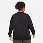 Nike Sportswear Club Fleece Big Kids' Oversized Sweatshirt (Extended Size)