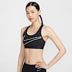 สปอร์ตบราผู้หญิงเสริมฟองน้ำ Nike Swoosh Medium Support