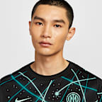 インテル ミラノ アカデミー プロ メンズ ナイキ Dri-FIT サッカー プレマッチ ショートスリーブ トップ