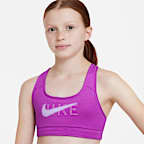 Nike Swoosh Older Kids' (Girls') Reversible Sports Bra