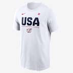 USA Baseball 2026 World Baseball Classic Bold Men's Nike T-Shirt - White