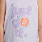 Conjunto de camiseta de tirantes y shorts para niños talla pequeña Nike Dri-FIT Sunny Swoosh