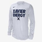 Xavier Men's Nike College Long-Sleeve T-Shirt - White