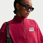 Nike Sportswear Women's Oversized 1/4-Zip Fleece Top
