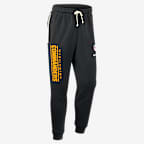 Pants Nike Dri-FIT de la NFL de pierna entallada para hombre Washington Commanders Ground Game Sideline - Negro