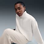 Playera Dri-FIT oversized de medio cierre para mujer Nike 24.7 ImpossiblySoft