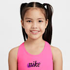 Traje de baño de una pieza con diseño de espalda en U para niñas talla grande Nike Swim