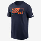 Denver Broncos Air Essential Men's Nike NFL T-Shirt - Navy