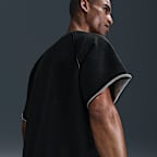 Playera de fitness de manga corta de tejido Fleece Dri-FIT para hombre Nike Heritage