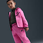 Conjunto de 2 piezas de sudadera de cierre completo Tech Fleece para niños talla pequeña Nike Sportswear