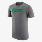 Oregon Men's Nike College T-Shirt - Dark Grey Heather
