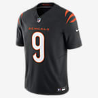 Jersey de fútbol americano Nike Dri-FIT de la NFL Limited para hombre Joe Burrow Cincinnati Bengals - Negro