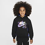 Nike Sportswear "Express Yourself" Little Kids' French Terry Hoodie - Black