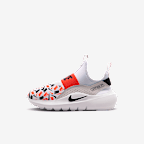 Nike Flex Runner Little Kids' Shoes - White/Safety Orange/Vast Grey/Black