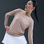 Playera de manga larga Dri-FIT para mujer Nike One Classic