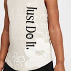 Conjunto de 2 piezas de camiseta de tirantes y shorts de malla Wild Flower para infantil Nike Dri-FIT