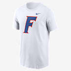 Playera universitaria Nike para hombre Florida Gators Baseball Logo - Blanco