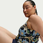 Tankini con cuello en V para mujer (talla grande) Nike Swim