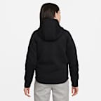 Sudadera con gorro de cierre completo para niñas talla grande Nike Sportswear Tech Fleece