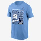 Playera universitaria Nike para hombre North Carolina Basketball Refresh - Azul claro