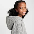 Sudadera con gorro sin cierre oversized para niños talla grande Nike Sportswear Club Fleece