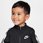 Conjunto de dos piezas de cierre completo y cinta con logotipos infantil Nike Dri-FIT
