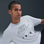 Nike Swim Swoosh Hydroguard Men's Short-Sleeve Top