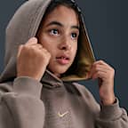 Sudadera oversized con gorro para niña talla grande Nike Sportswear Club Fleece