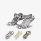 Nike Everyday Plus Cushioned No-Show Socks (3 Pairs) - Multi-Colour