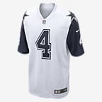 NFL Dallas Cowboys (Dak Prescott) Men's Game Football Jersey - White