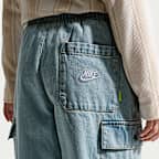 Pants cargo de denim para niños talla grande Nike Sportswear Collection