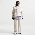 Dámská volná mikina Nike Sportswear Phoenix Fleece s logem a kapucí