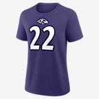 Derrick Henry Baltimore Ravens Women's Nike NFL T-Shirt - Purple