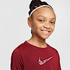 Playera Dri-FIT para niña talla grande Nike One Classic