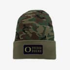 Oregon Nike College Beanie - Camo Green