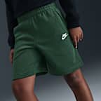Shorts de French Terry para niños talla grande Nike Sportswear Club Fleece