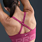 Nike Pro Indy Plunge Sujetador deportivo de sujeción media con almohadilla - Mujer
