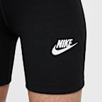 Cykelshorts Nike Sportswear Classic med hög midja 12,5 cm för tjejer