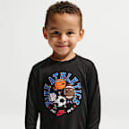 Nike Toddler Dri-FIT Graphic Long-Sleeve T-Shirt - Black